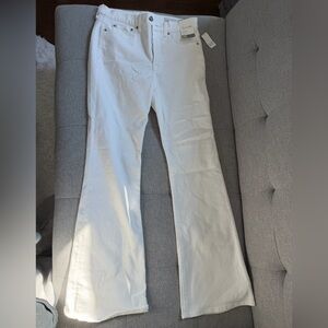 GAP High Rise '70s Flare Jeans in White